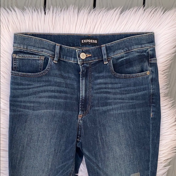 Express cropped leggings high rise jeans - Picture 3 of 5